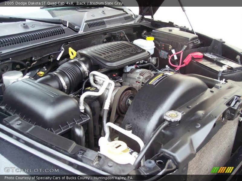 Black / Medium Slate Gray 2005 Dodge Dakota ST Quad Cab 4x4