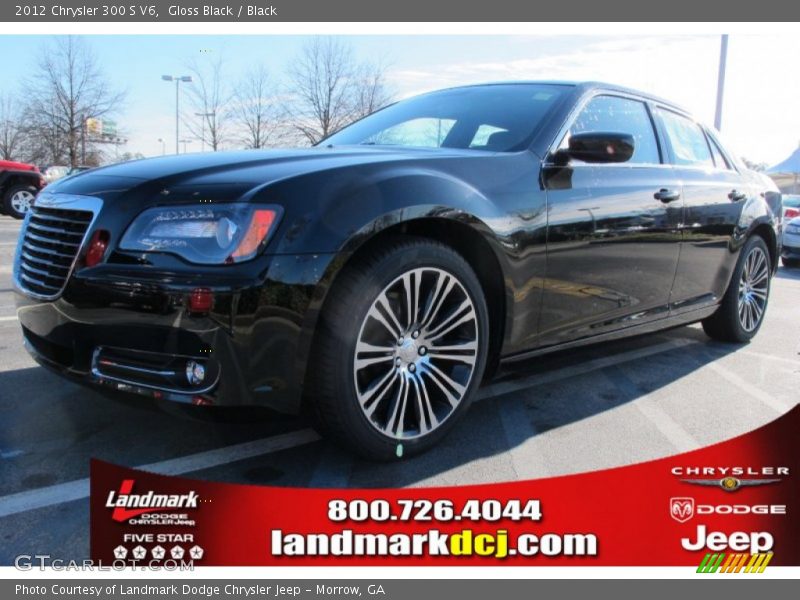 Gloss Black / Black 2012 Chrysler 300 S V6