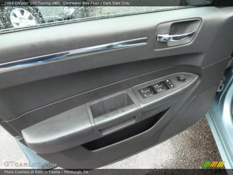 Clearwater Blue Pearl / Dark Slate Gray 2009 Chrysler 300 Touring AWD