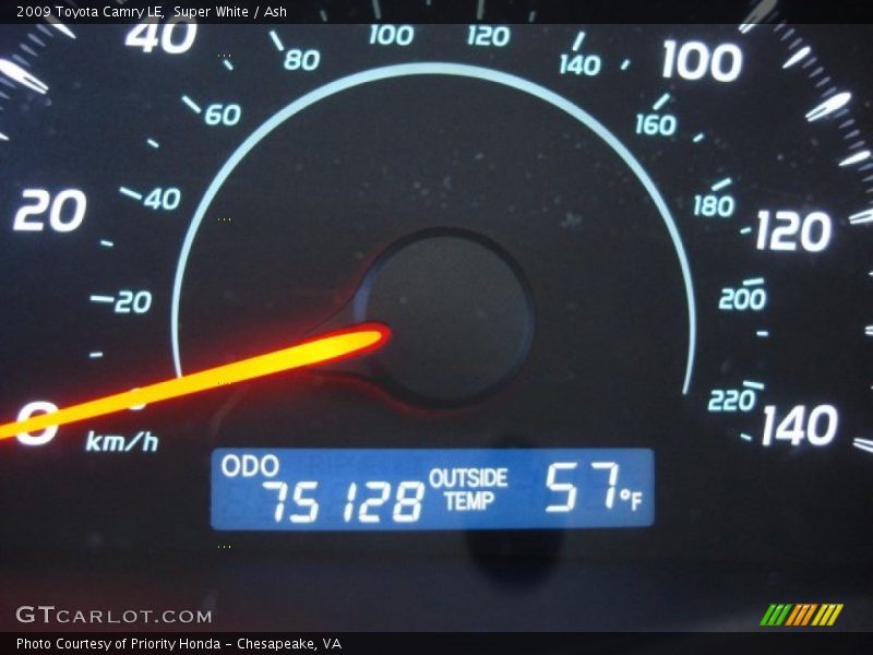 Super White / Ash 2009 Toyota Camry LE