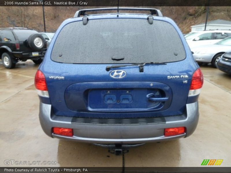 Nautical Blue / Gray 2006 Hyundai Santa Fe GLS