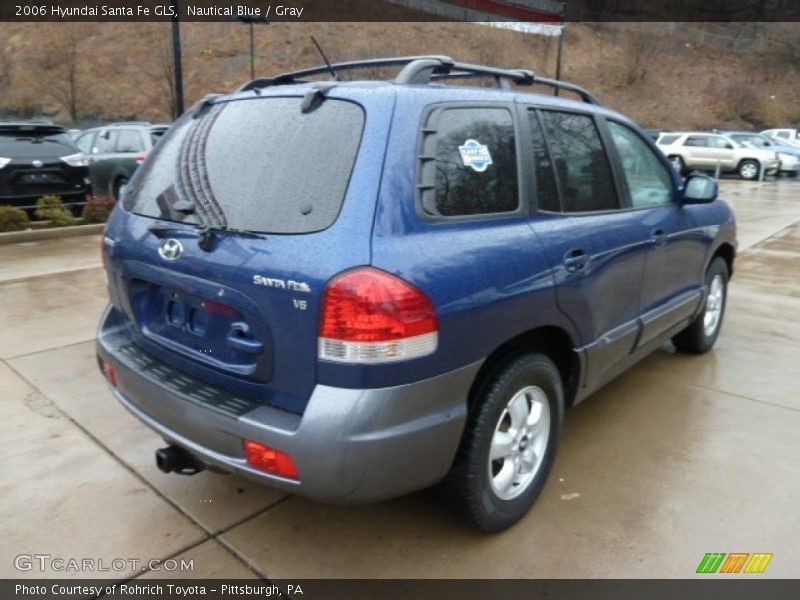 Nautical Blue / Gray 2006 Hyundai Santa Fe GLS