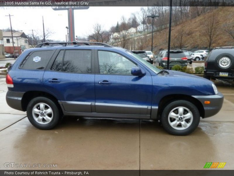 Nautical Blue / Gray 2006 Hyundai Santa Fe GLS