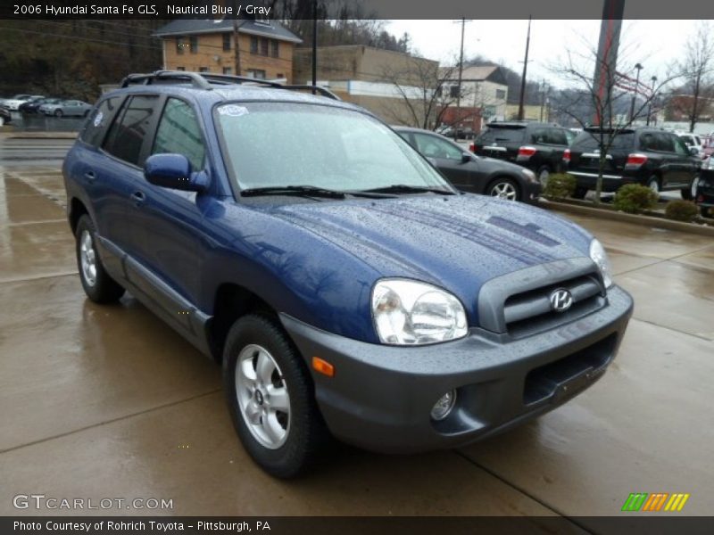 Nautical Blue / Gray 2006 Hyundai Santa Fe GLS