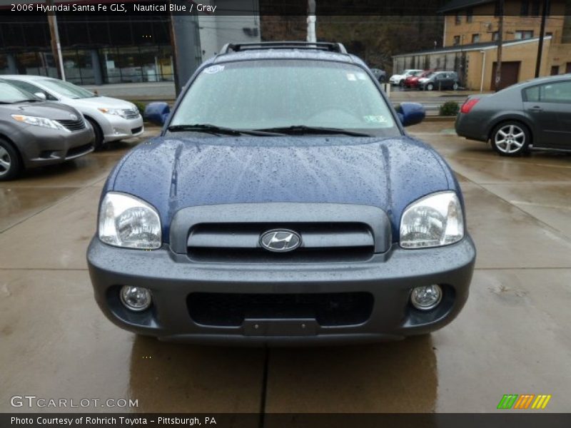 Nautical Blue / Gray 2006 Hyundai Santa Fe GLS
