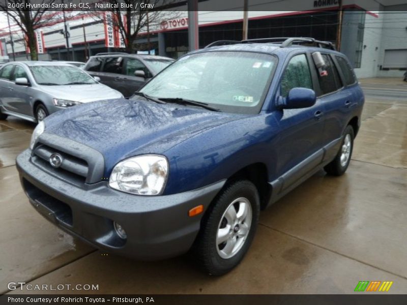 Nautical Blue / Gray 2006 Hyundai Santa Fe GLS