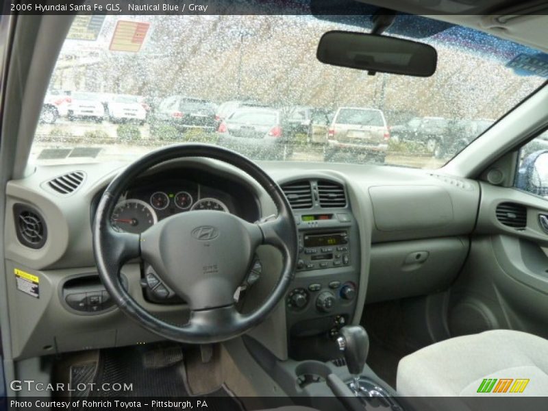 Nautical Blue / Gray 2006 Hyundai Santa Fe GLS