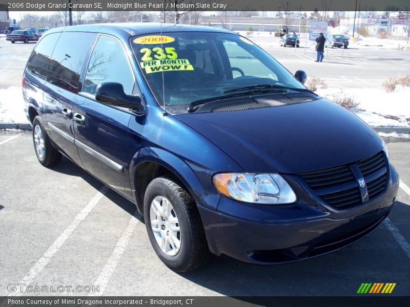 Midnight Blue Pearl / Medium Slate Gray 2006 Dodge Grand Caravan SE