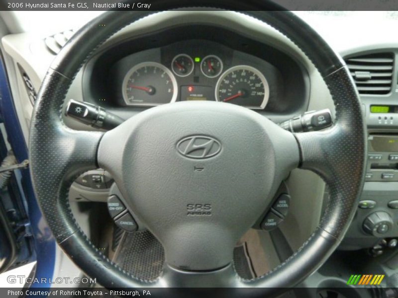 Nautical Blue / Gray 2006 Hyundai Santa Fe GLS