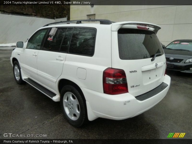 Super White / Ivory 2004 Toyota Highlander Limited V6 4WD