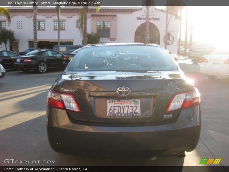 Magnetic Gray Metallic / Ash 2009 Toyota Camry Hybrid