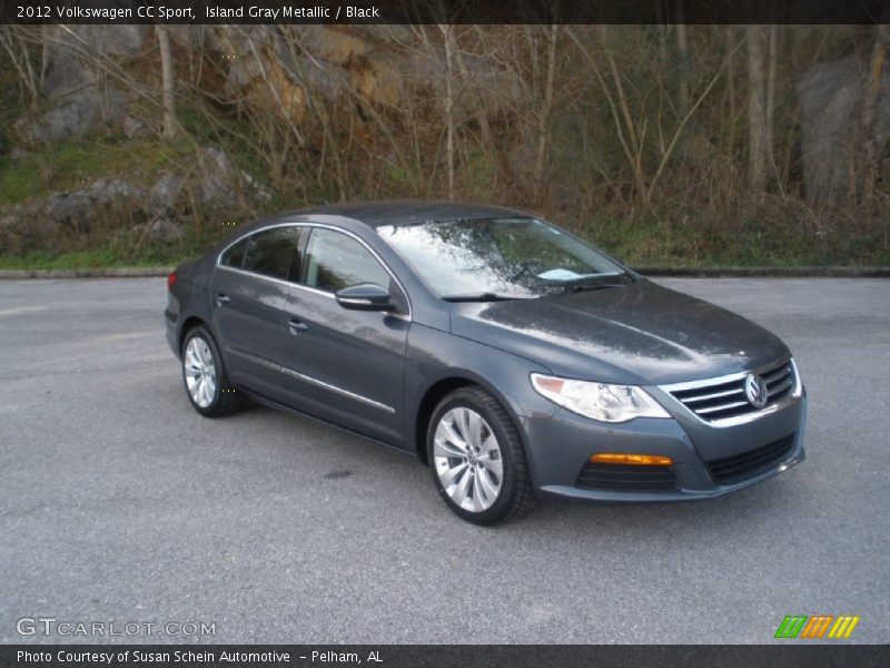 Island Gray Metallic / Black 2012 Volkswagen CC Sport