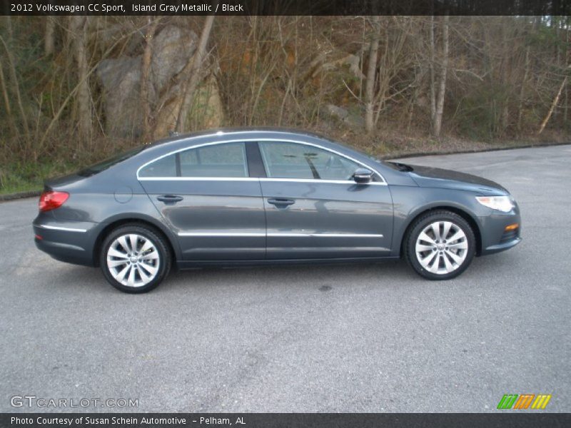 Island Gray Metallic / Black 2012 Volkswagen CC Sport