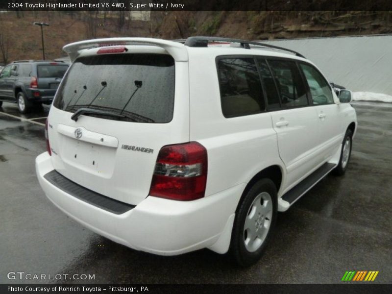 Super White / Ivory 2004 Toyota Highlander Limited V6 4WD