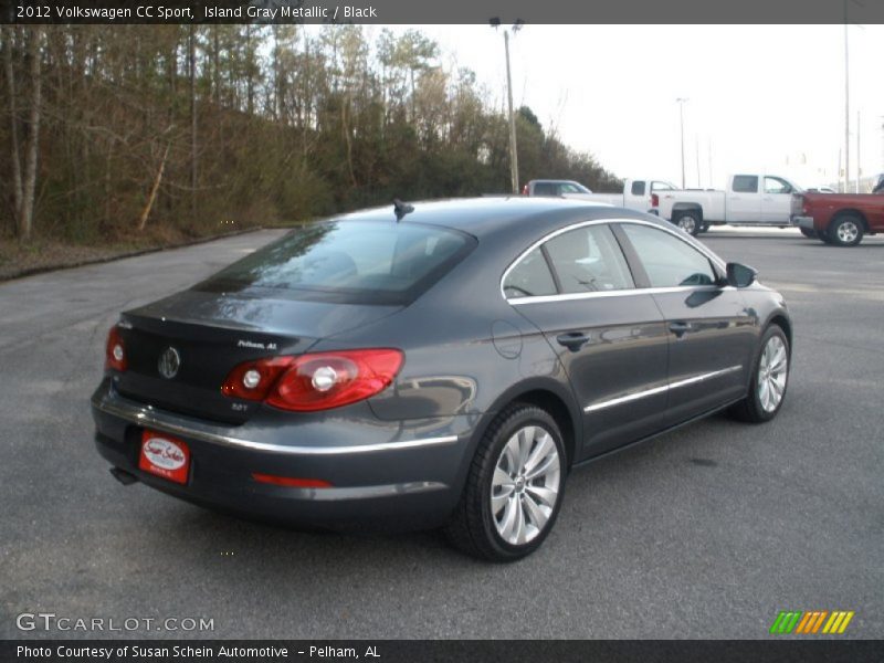 Island Gray Metallic / Black 2012 Volkswagen CC Sport