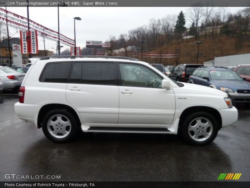 Super White / Ivory 2004 Toyota Highlander Limited V6 4WD