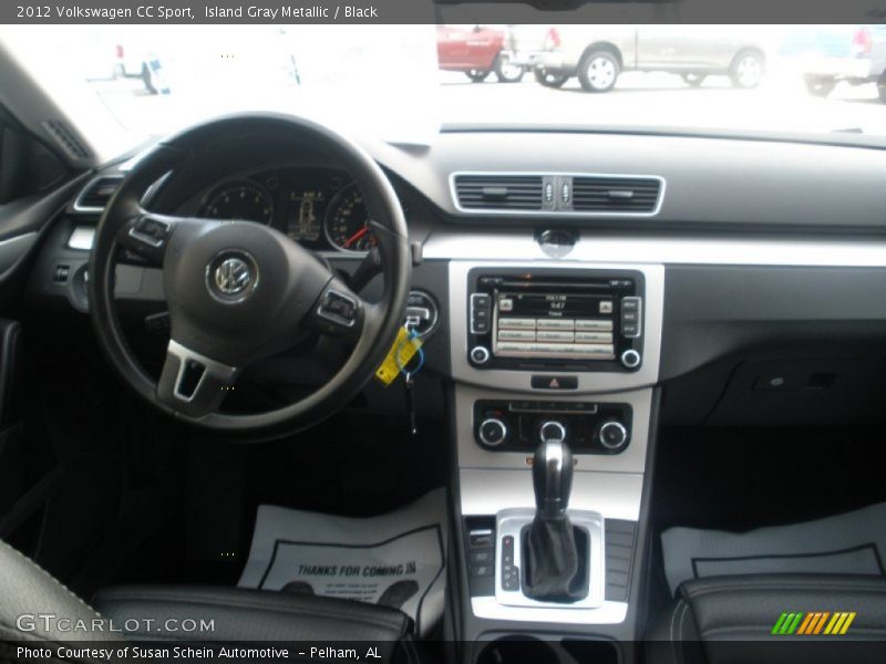 Island Gray Metallic / Black 2012 Volkswagen CC Sport