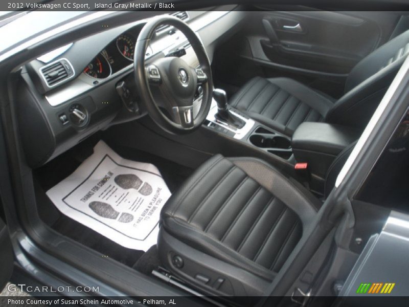 Island Gray Metallic / Black 2012 Volkswagen CC Sport
