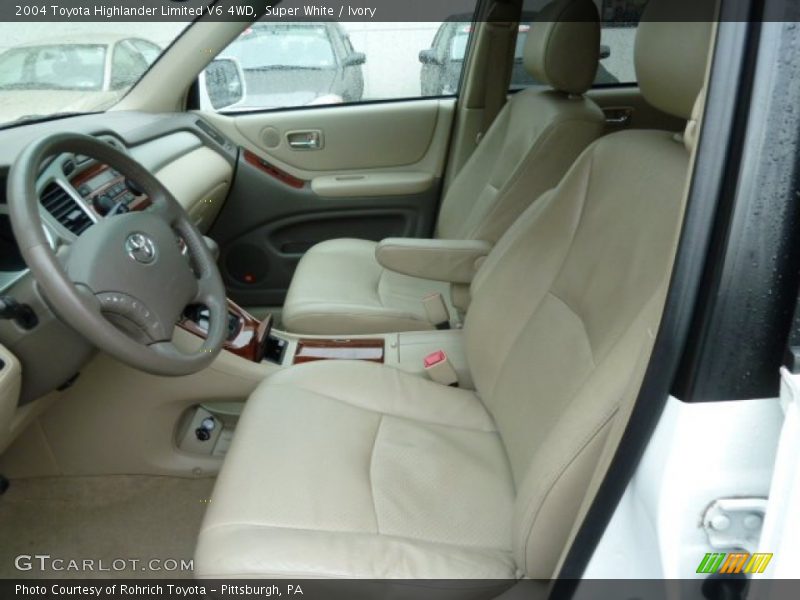 Super White / Ivory 2004 Toyota Highlander Limited V6 4WD