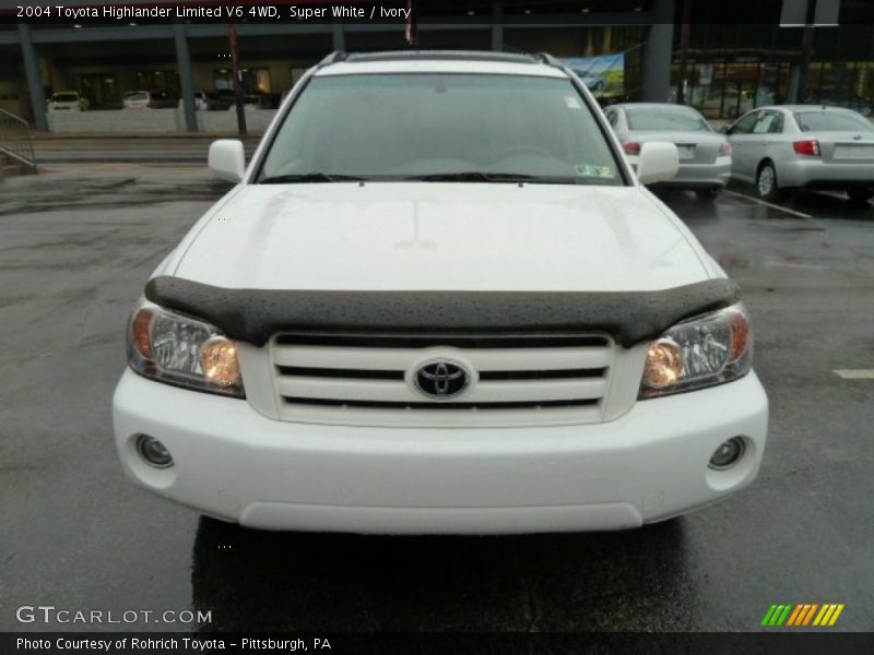 Super White / Ivory 2004 Toyota Highlander Limited V6 4WD