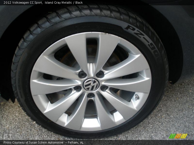 Island Gray Metallic / Black 2012 Volkswagen CC Sport