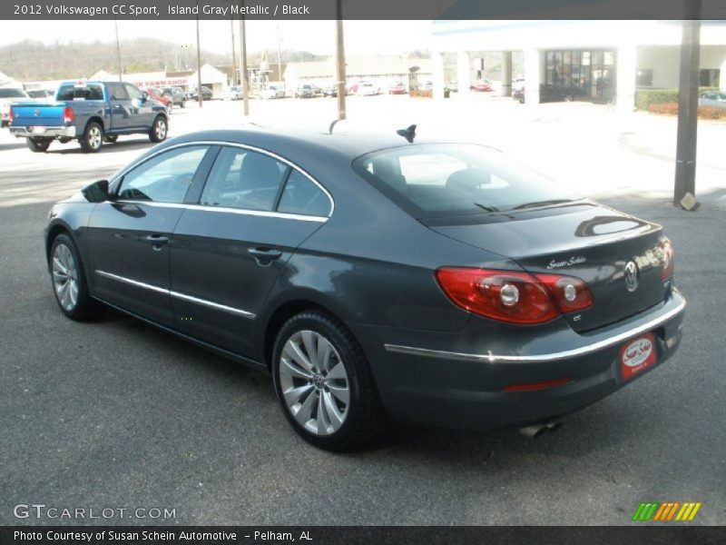 Island Gray Metallic / Black 2012 Volkswagen CC Sport