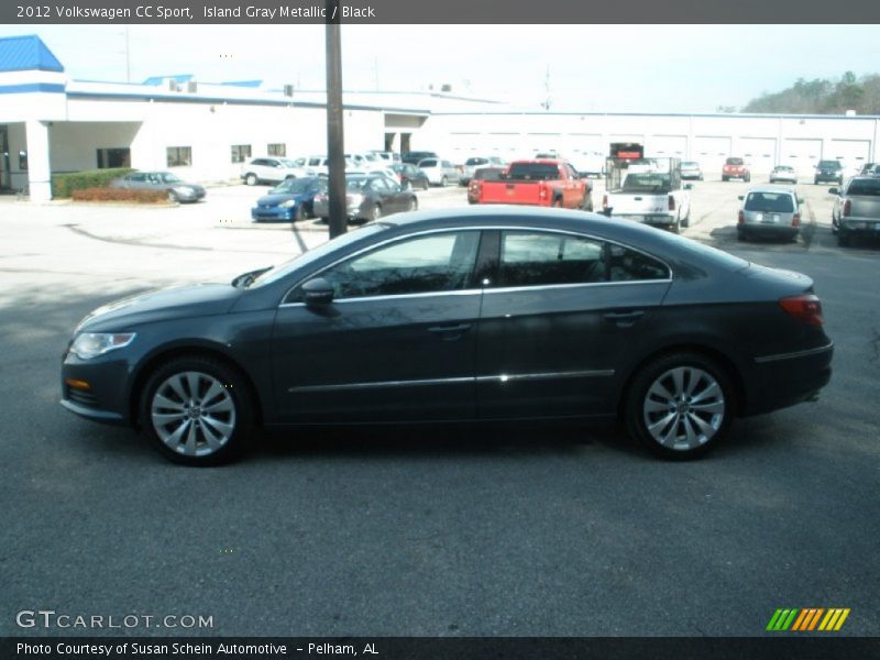 Island Gray Metallic / Black 2012 Volkswagen CC Sport
