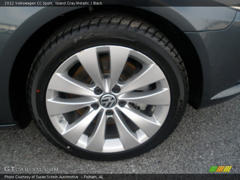 Island Gray Metallic / Black 2012 Volkswagen CC Sport