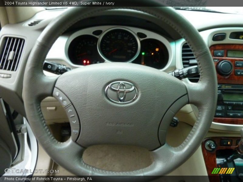 Super White / Ivory 2004 Toyota Highlander Limited V6 4WD