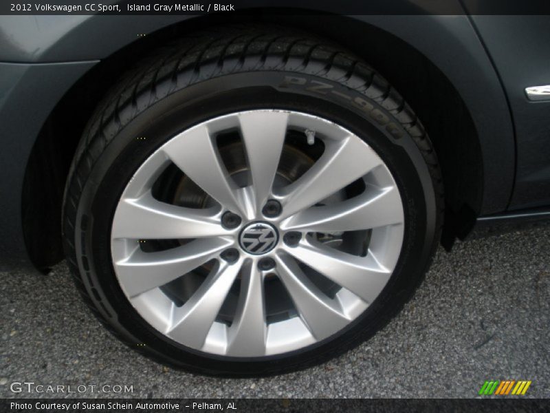 Island Gray Metallic / Black 2012 Volkswagen CC Sport