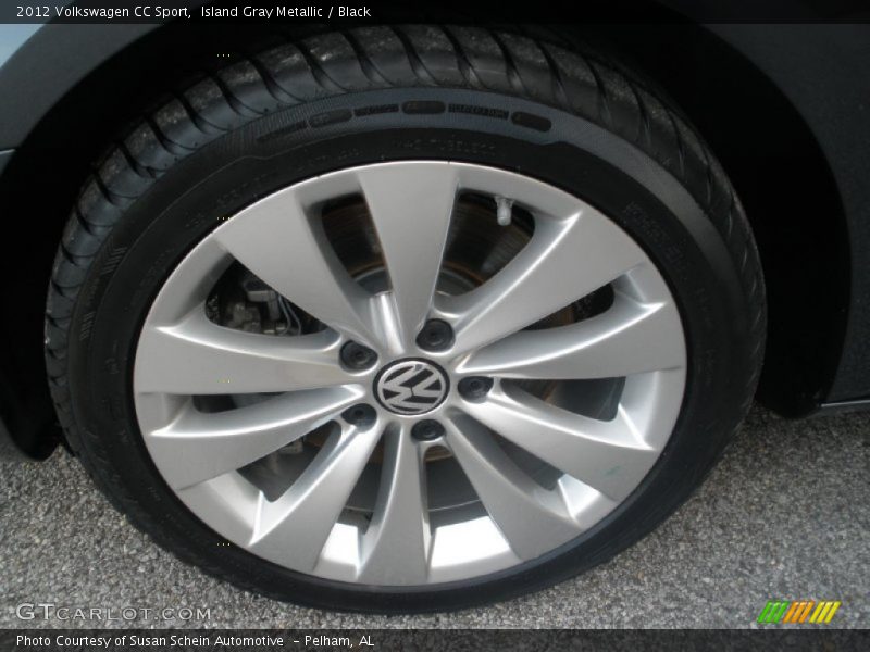 Island Gray Metallic / Black 2012 Volkswagen CC Sport