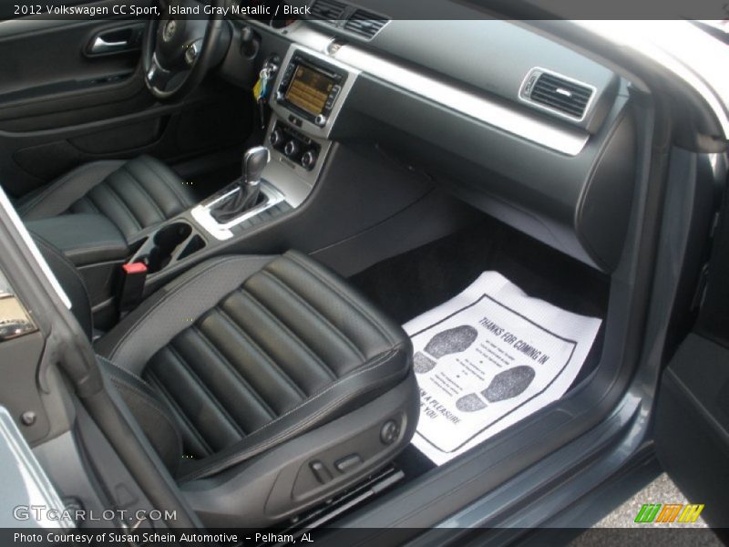 Island Gray Metallic / Black 2012 Volkswagen CC Sport