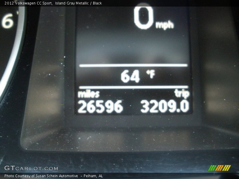 Island Gray Metallic / Black 2012 Volkswagen CC Sport