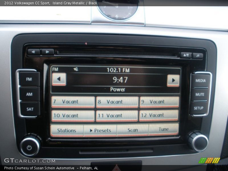 Island Gray Metallic / Black 2012 Volkswagen CC Sport