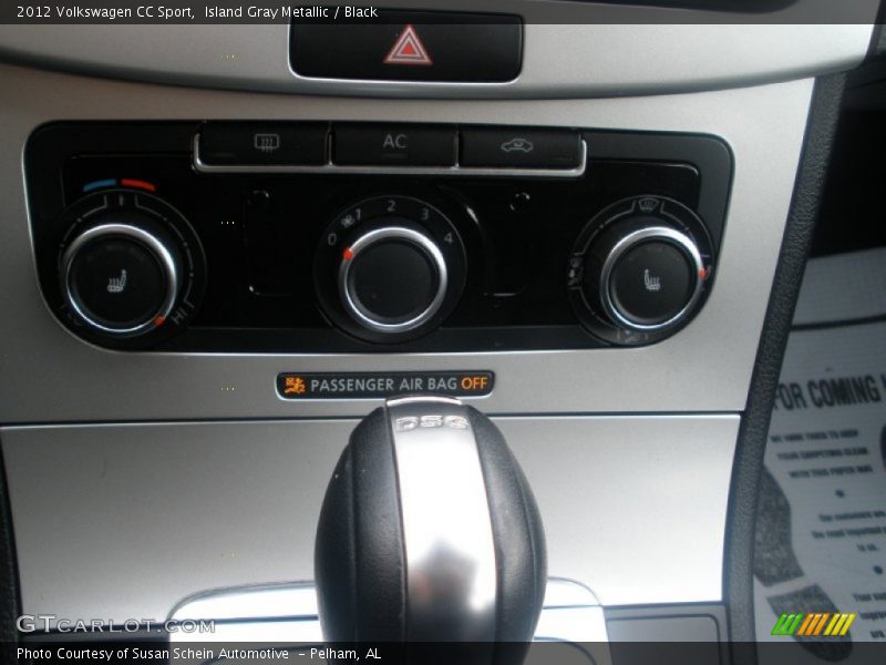 Island Gray Metallic / Black 2012 Volkswagen CC Sport