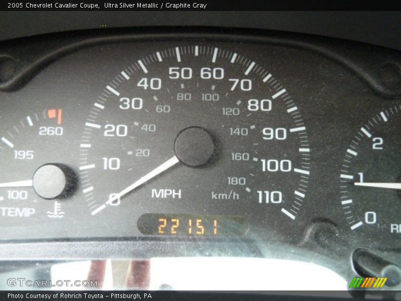 Ultra Silver Metallic / Graphite Gray 2005 Chevrolet Cavalier Coupe