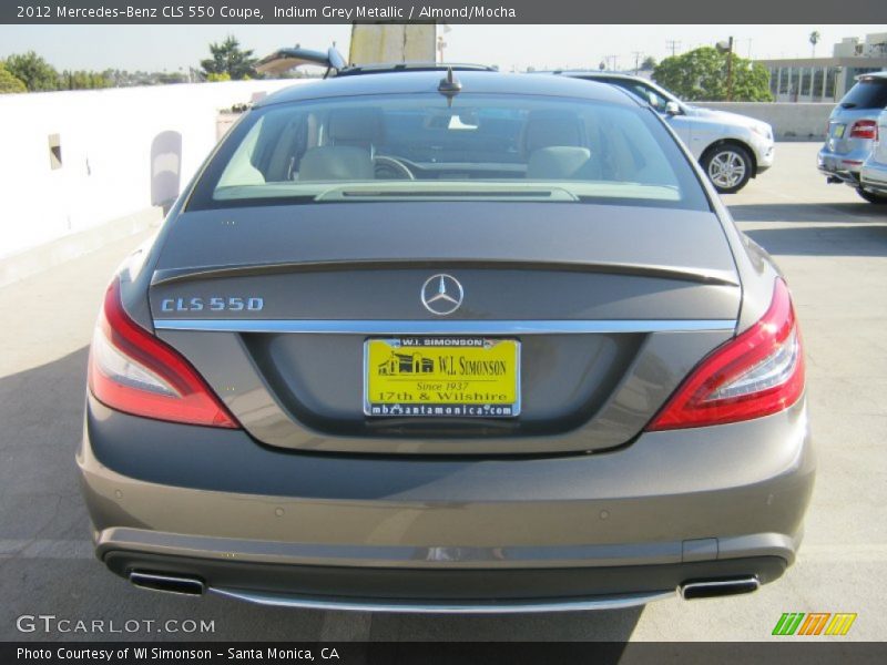 Indium Grey Metallic / Almond/Mocha 2012 Mercedes-Benz CLS 550 Coupe