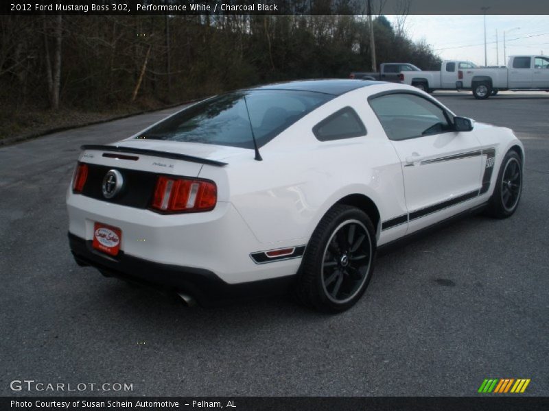 Performance White / Charcoal Black 2012 Ford Mustang Boss 302