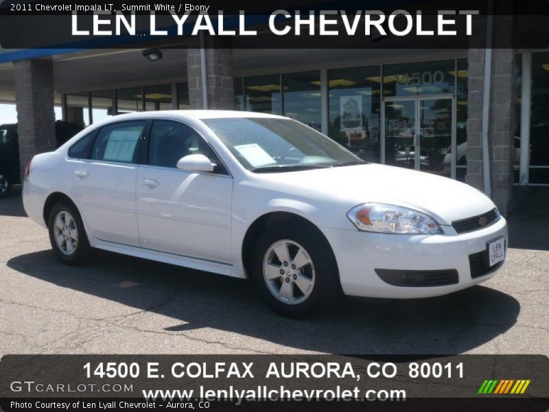 Summit White / Ebony 2011 Chevrolet Impala LT