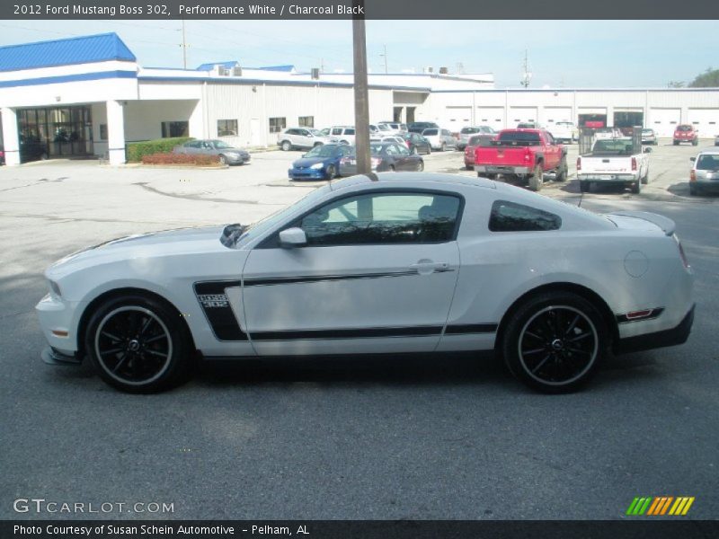 Performance White / Charcoal Black 2012 Ford Mustang Boss 302