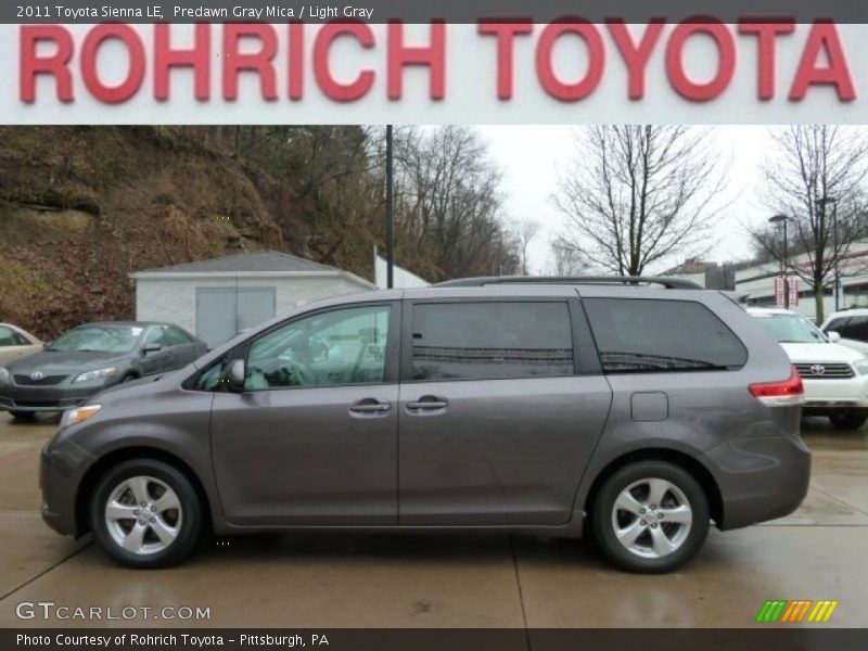 Predawn Gray Mica / Light Gray 2011 Toyota Sienna LE