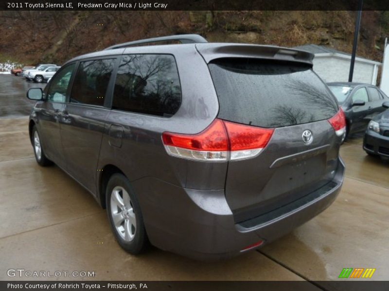 Predawn Gray Mica / Light Gray 2011 Toyota Sienna LE