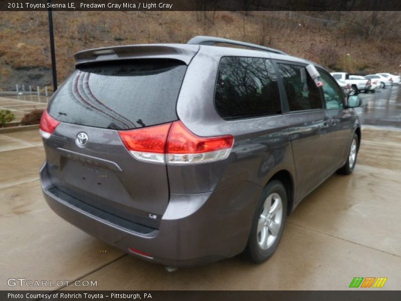 Predawn Gray Mica / Light Gray 2011 Toyota Sienna LE