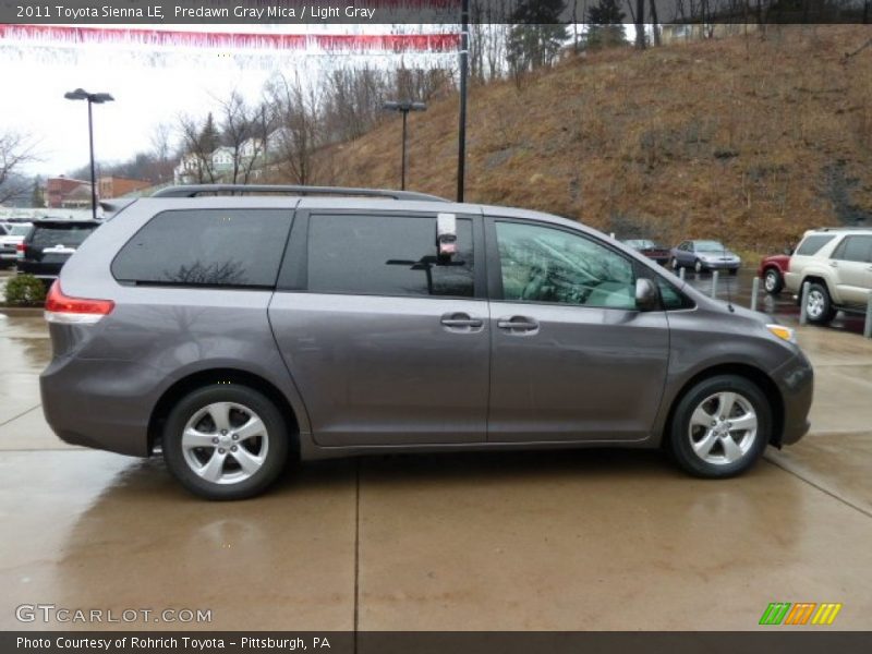 Predawn Gray Mica / Light Gray 2011 Toyota Sienna LE