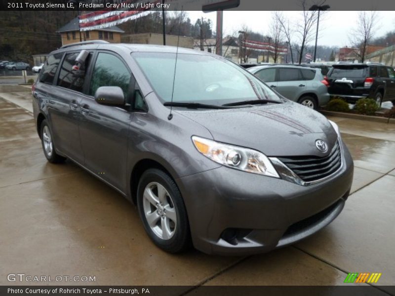 Predawn Gray Mica / Light Gray 2011 Toyota Sienna LE