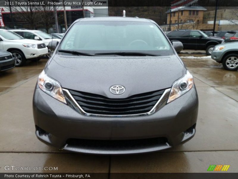 Predawn Gray Mica / Light Gray 2011 Toyota Sienna LE
