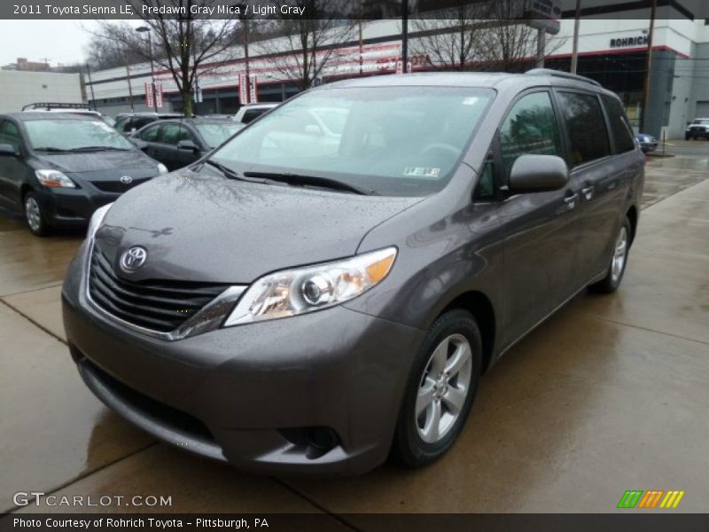 Predawn Gray Mica / Light Gray 2011 Toyota Sienna LE