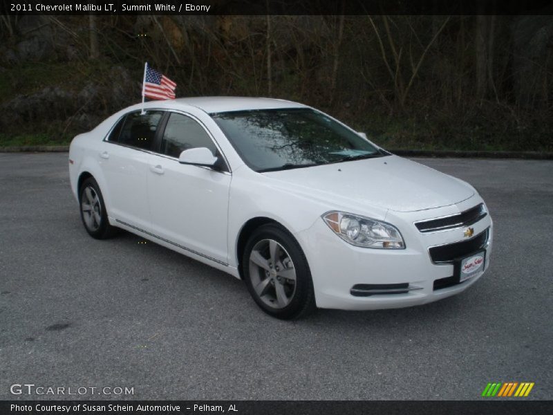 Summit White / Ebony 2011 Chevrolet Malibu LT