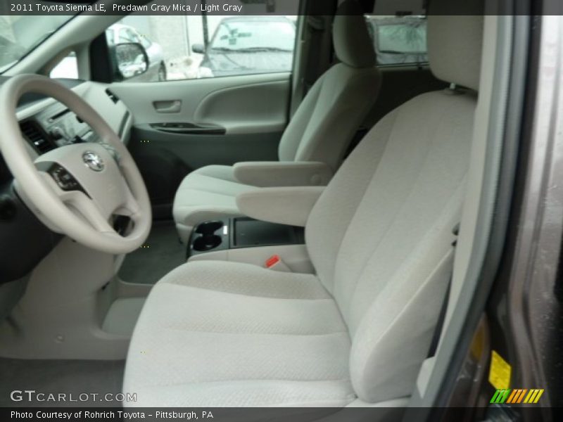 Predawn Gray Mica / Light Gray 2011 Toyota Sienna LE
