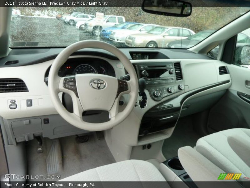 Predawn Gray Mica / Light Gray 2011 Toyota Sienna LE